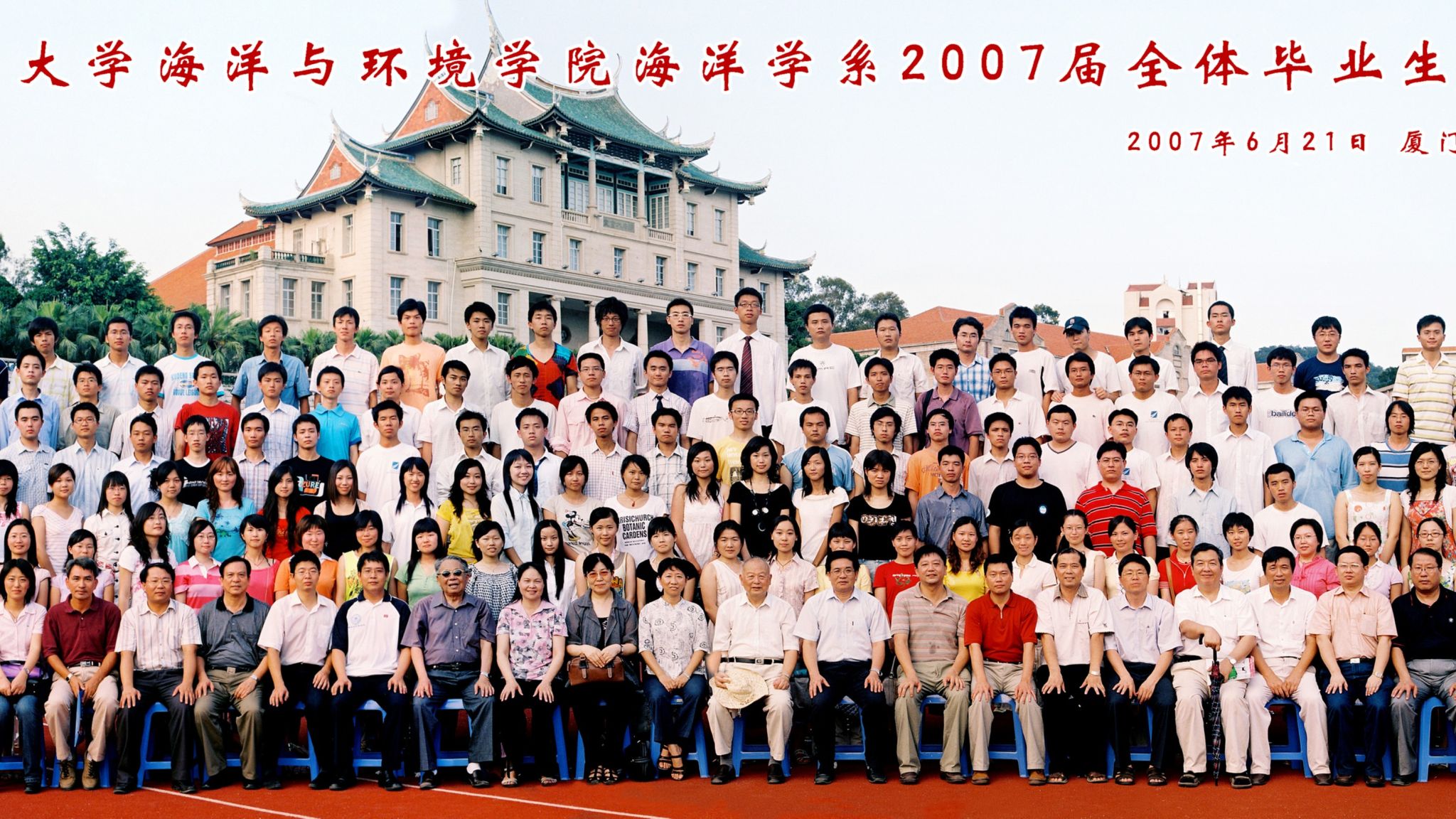2007屆海洋系畢業合影