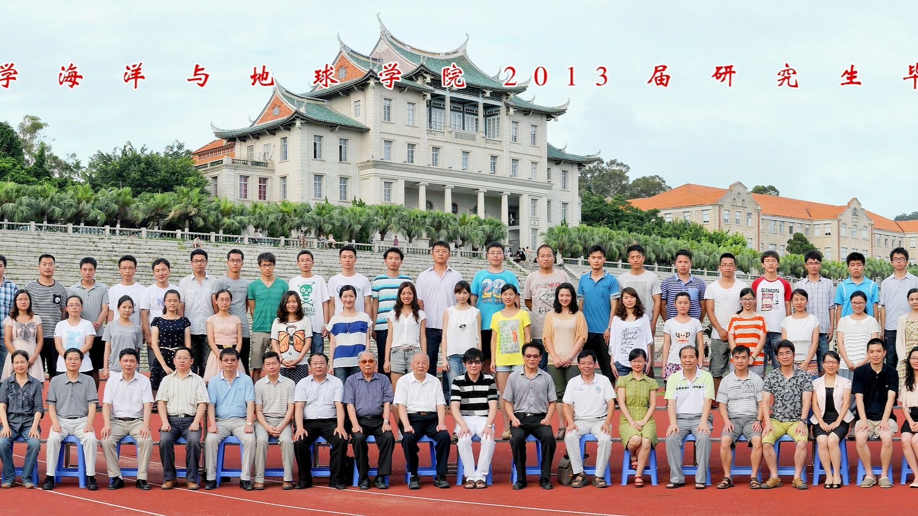 2013屆海洋與地球學院研究生畢業合影